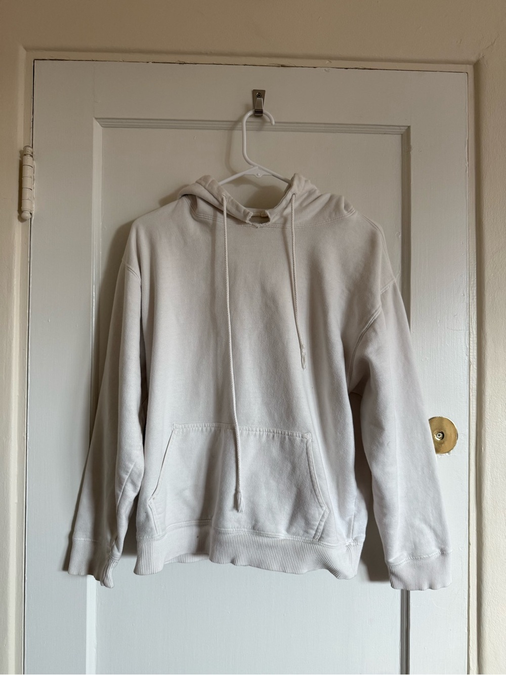 Brandy Melville Cream Pullover Hoodie
